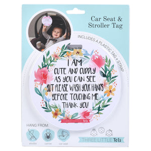 I Am Cute No Touching Newborn Baby Sign