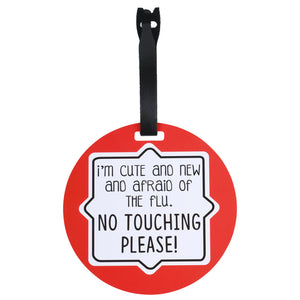 Cute & New Afraid of the Flu Car Seat Tag