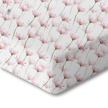 Organic Crib Sheet - Pink Petals