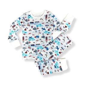 Organic Kids Pajamas - Transportation
