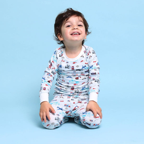 Organic Kids Pajamas - Transportation