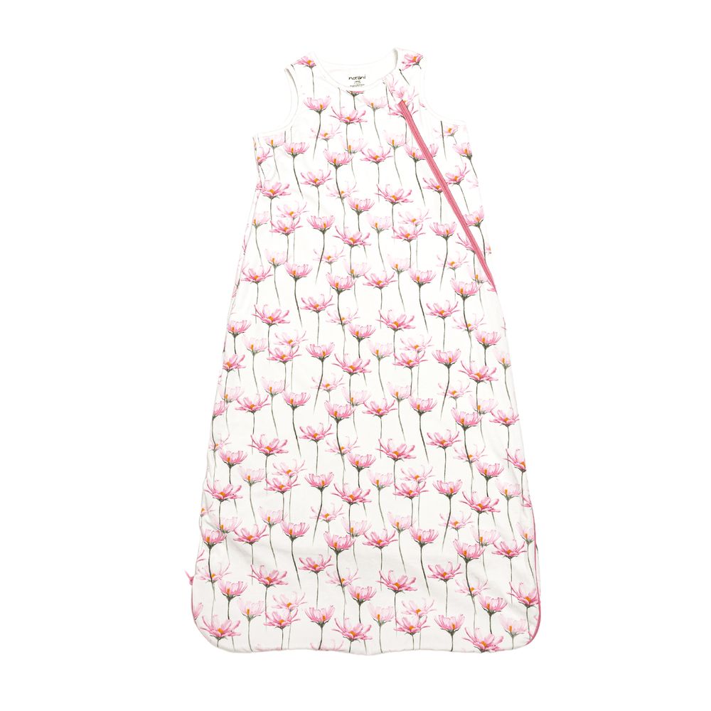 One & Done Sleep Sack in Pink Petals design for comfortable baby sleep.