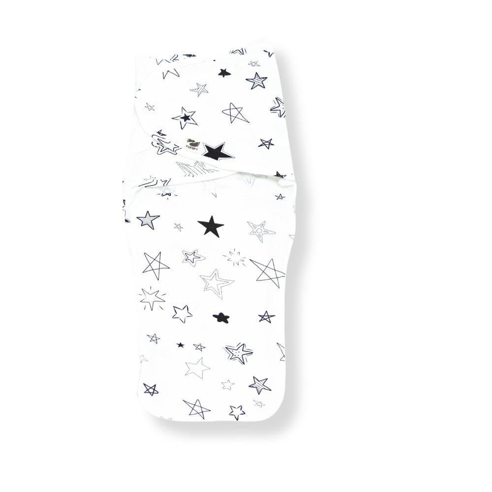 Snugababe Swaddle™ Sleep Pod in star design, perfect for cozy and safe baby sleep.