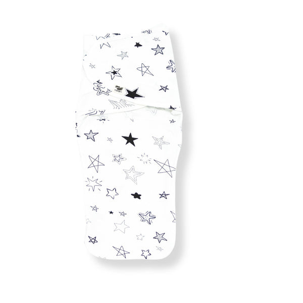 Snugababe Swaddle™ Sleep Pod in Stars design, perfect for cozy and safe baby sleep.