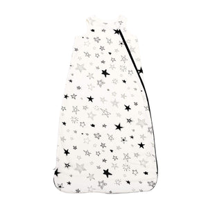 One & Done Sleep Sack in stars design, angle view showcasing cozy and safe sleep for babies.