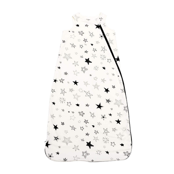One & Done Sleep Sack in stars design, angle view showcasing cozy and safe sleep for babies.