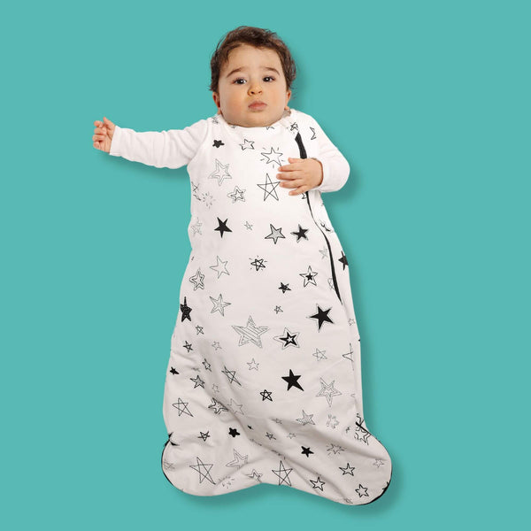 One & Done Sleep Sack featuring a star design for comfortable and safe sleep for babies.