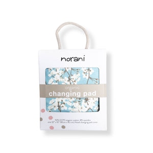 Organic Changing Pad Cover - Cherry Blossoms