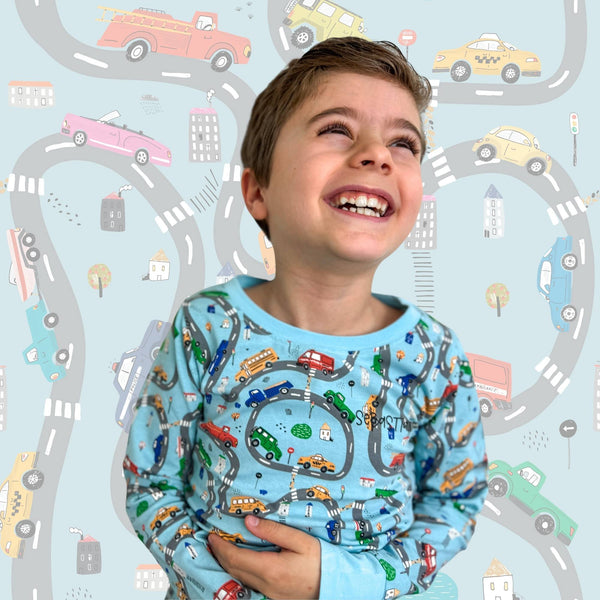 Organic Kids Pajamas - Cars