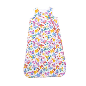 One & Done Sleep Sack in Butterflies design, angle view showcasing cozy and safe sleep for babies.