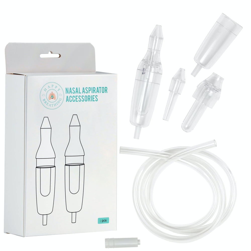 Happy Breathing Suction Baby Nasal Aspirator Accessories for effective nasal care and comfort for infants.