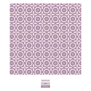 Print Coverall with 2 Way Zipper in Lavender Flower Lattice