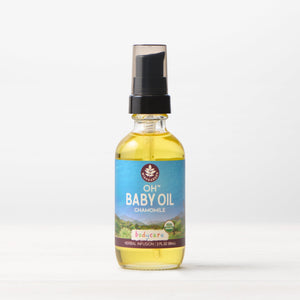 Oh Baby! Chamomile Oil for gentle baby skincare, soothing and nourishing delicate skin.