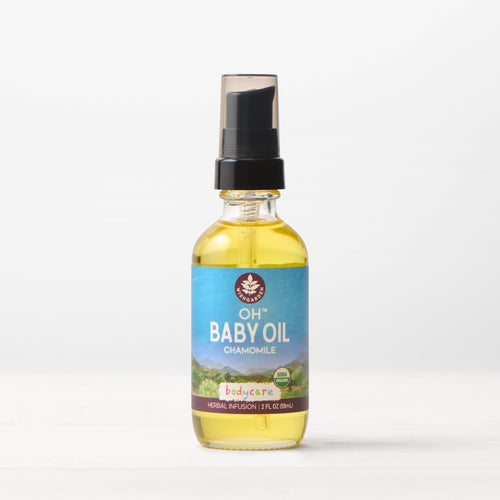 Oh Baby! Chamomile Oil for gentle baby skincare, soothing and nourishing delicate skin.