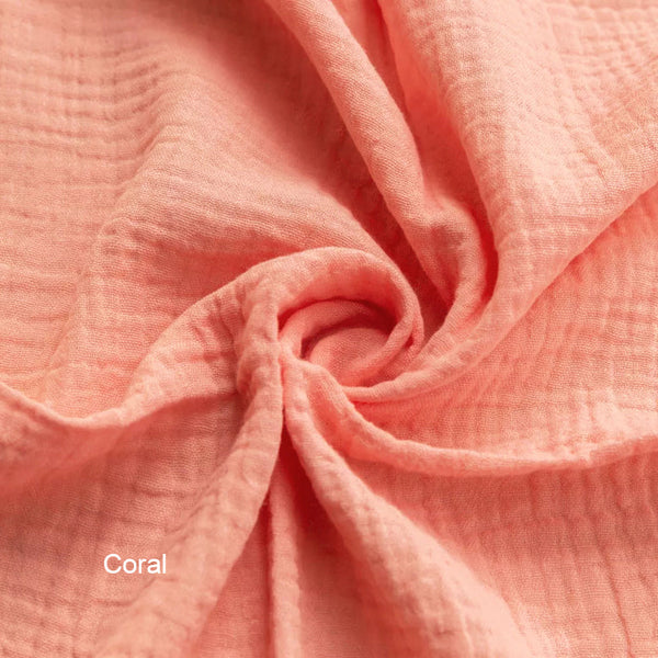 Coral fabric close-up