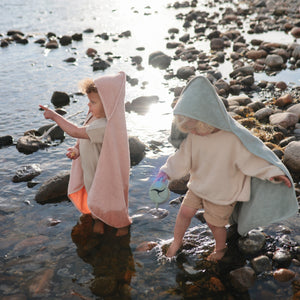 Mushie Organic Cotton Baby Hooded Towel Hooded for Babies and Toddlers