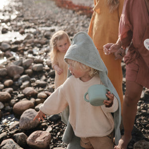 Mushie Organic Cotton Baby Hooded Towel Hooded for Babies and Toddlers
