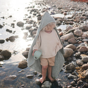 Mushie Organic Cotton Baby Hooded Towel Hooded for Babies and Toddlers