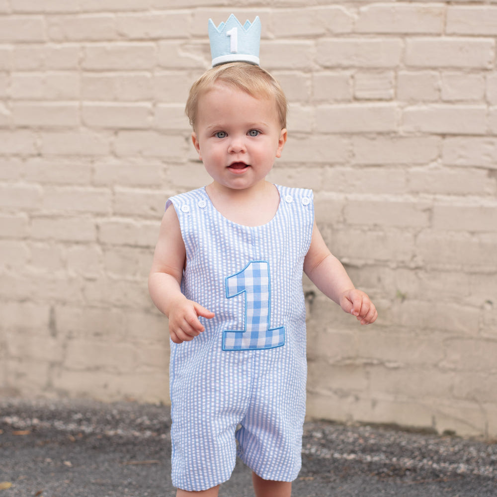 "Adorable First Birthday Jon Jon for boys, perfect for celebrating their special day in style."