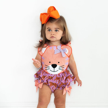 Orange & Purple Tiger Bubble - MOOGCO Baby
