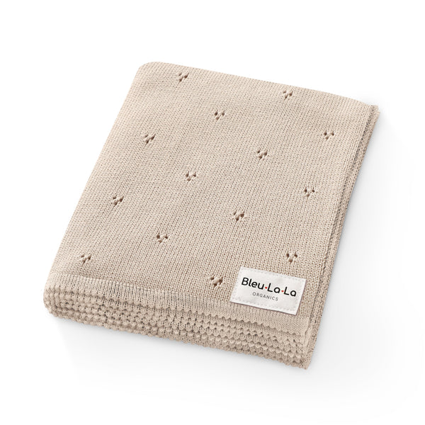 Organic Pointelle Luxury Knit Swaddle Blanket