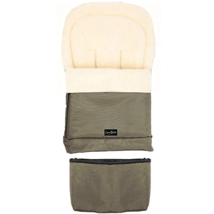 Olive Organic Wool Adjustable Footmuff