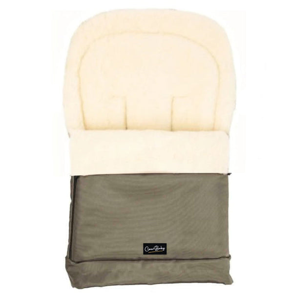 Olive Organic Wool Adjustable Footmuff