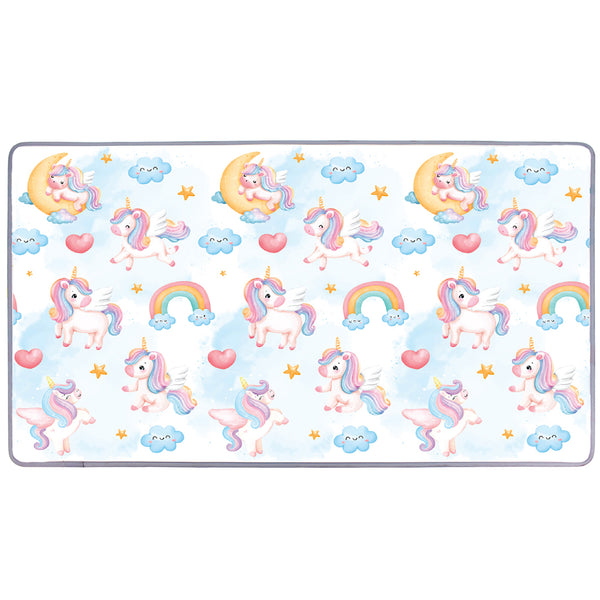 One-Piece Reversible Roll Up Soft Foam Activity Mat for Toddlers