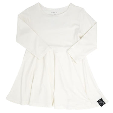 Swirly Girl Dress - Whispery White