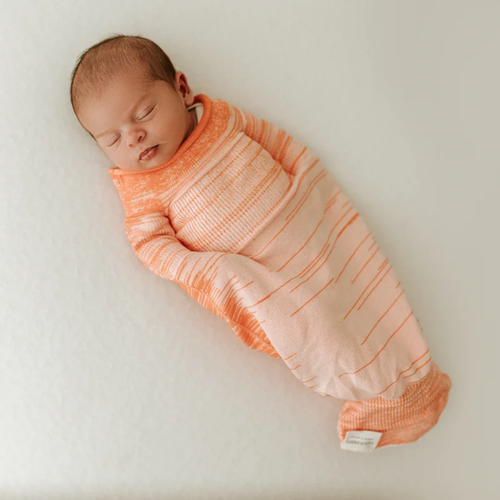Swaddelini Orange Swaddle Sleep Sack 3D Knit Seamless