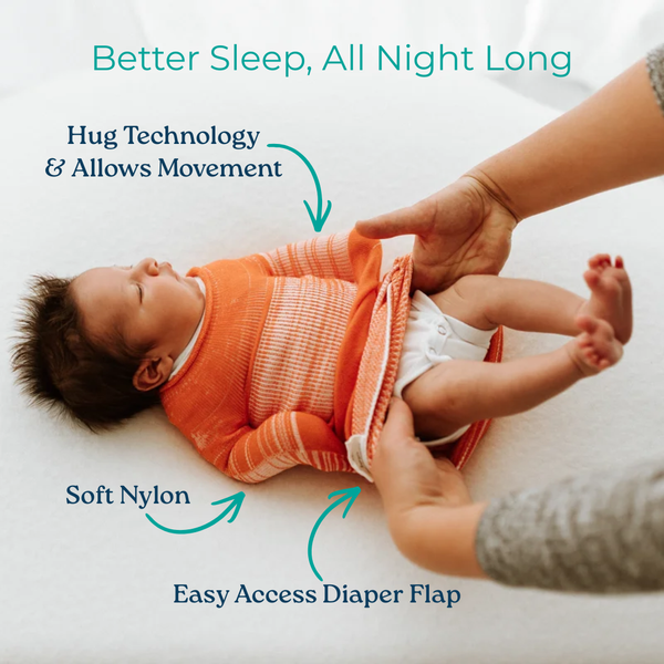 Swaddelini Orange Swaddle Sleep Sack 3D Knit Seamless