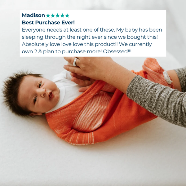 Swaddelini Orange Swaddle Sleep Sack 3D Knit Seamless