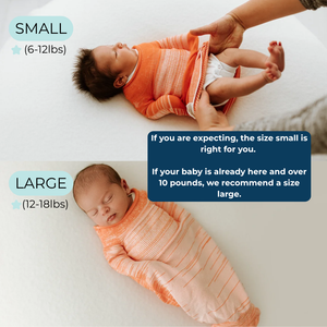 Swaddelini Orange Swaddle Sleep Sack 3D Knit Seamless