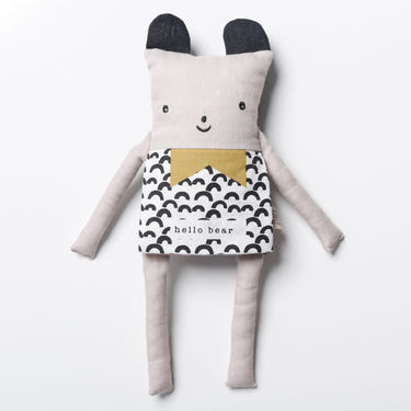 Organic Bear Flippy Friend: Soft, cuddly toy for babies, promoting comfort and playtime fun.