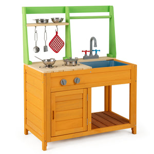 Outdoor Mud Kitchen Playset for Girls and Boys 3+ Years Old