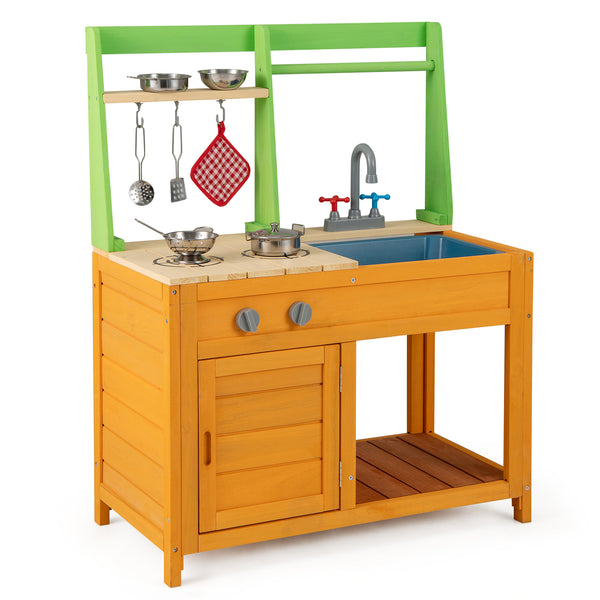 Outdoor Mud Kitchen Playset for Girls and Boys 3+ Years Old