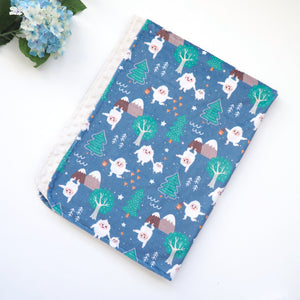 Minky Baby Blanket Yeti Dreams