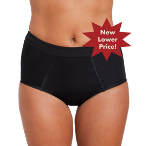 Microfiber boyshort period underwear for medium flows, perfect for nursery decor and baby comfort.