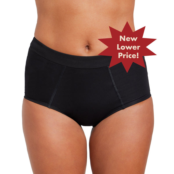 Microfiber boyshort period underwear for medium flows, perfect for nursery decor and baby comfort.