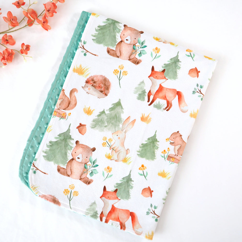 Baby & Toddler Minky Blanket - Forest Friends