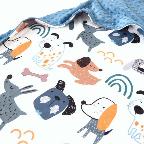 Baby & Toddler Minky Blanket - My Best Friends (Dogs)