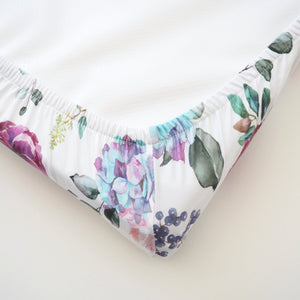 Changing Pad Cover - Blue Floral