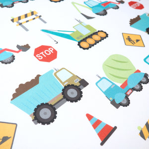 Fitted Crib Sheet - Construction Trucks