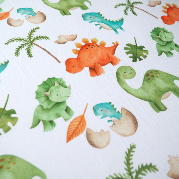 Dinosaurs Fitted Crib Sheet - MOOGCO Baby