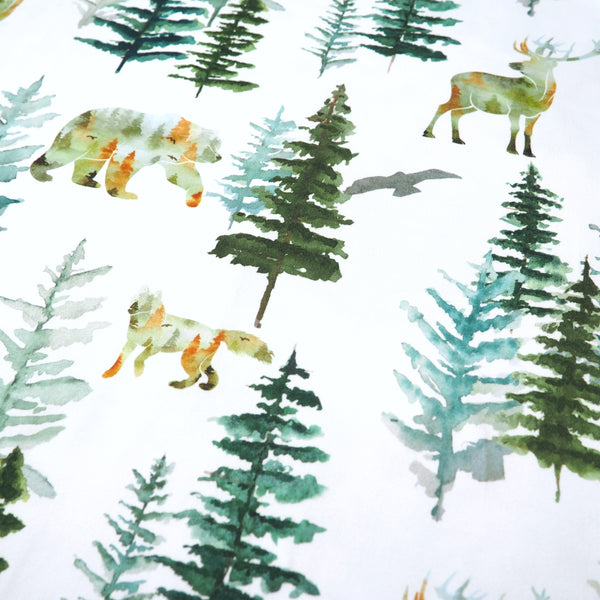 In The Woods Fitted Crib Sheet