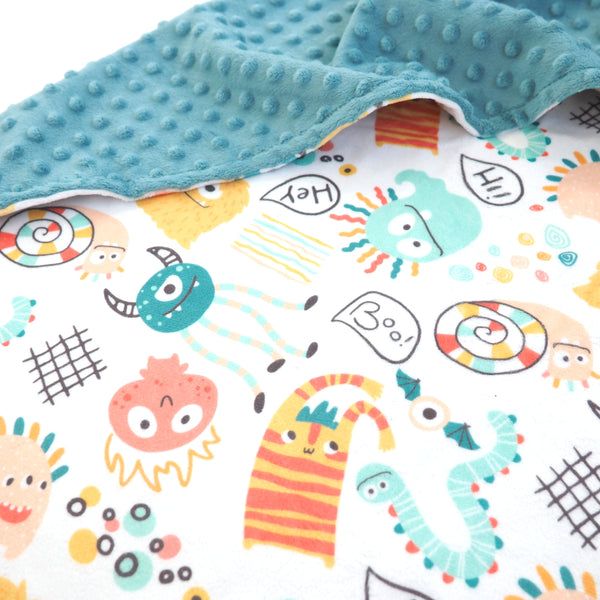 Baby & Toddler Minky Blanket - Monster Party