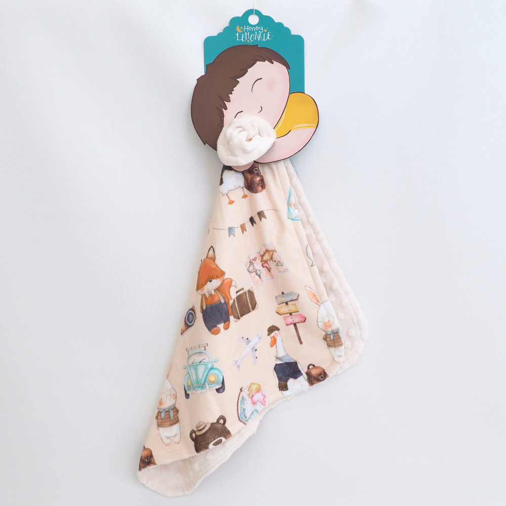 Mini Minky Blanket World Explorer - MOOGCO Baby