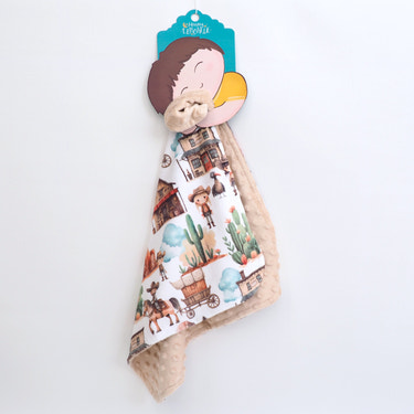 Mini Minky Blanket West Adventure