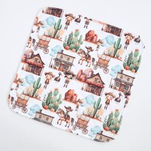 Mini Minky Blanket West Adventure