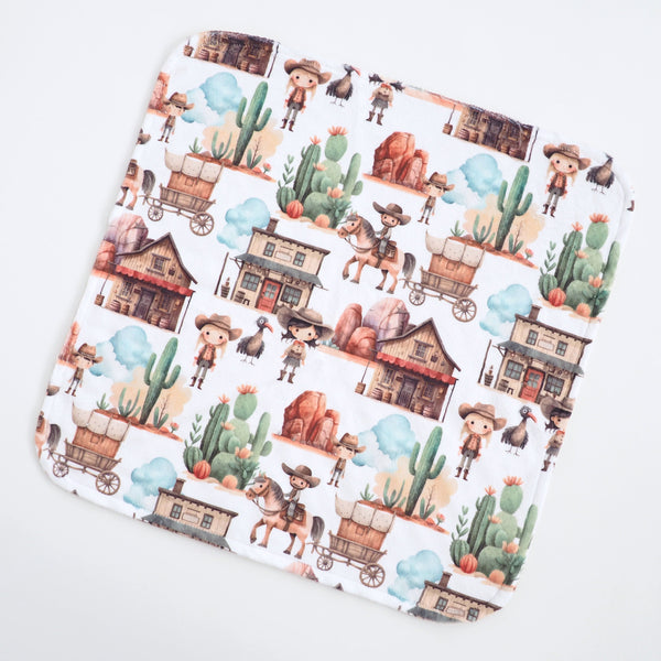 Mini Minky Blanket West Adventure